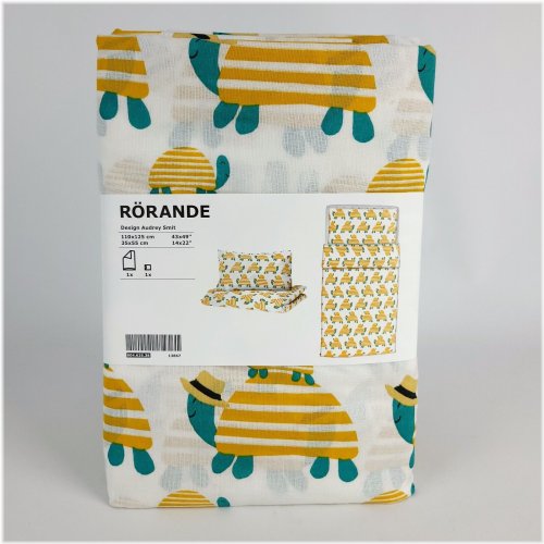 Turtle Yellow RÖRANDE Duvet Set