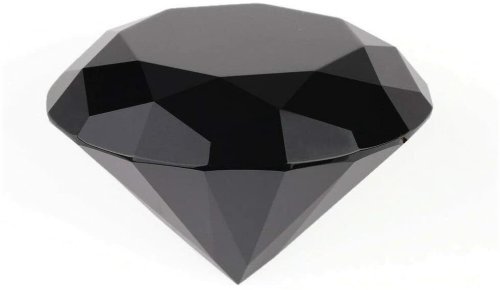 Black Crystal Diamond Paperweight