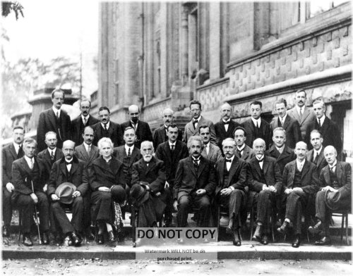 Einstein at Solvay Conference 1927 Photo Print