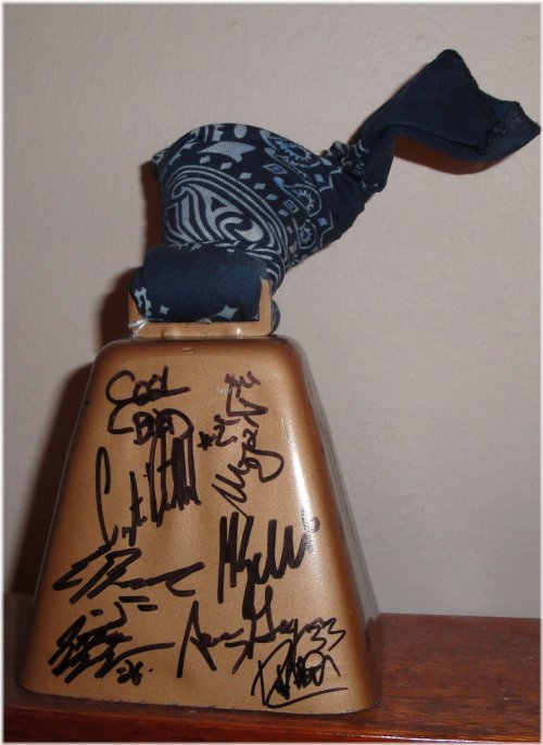 Thundering Signatures: 2002-03 Seattle Thunderbirds WHL Hockey Team Autographed Cowbell