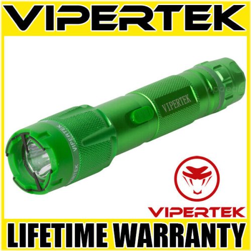 Green Charge Flashlight Stun Gun