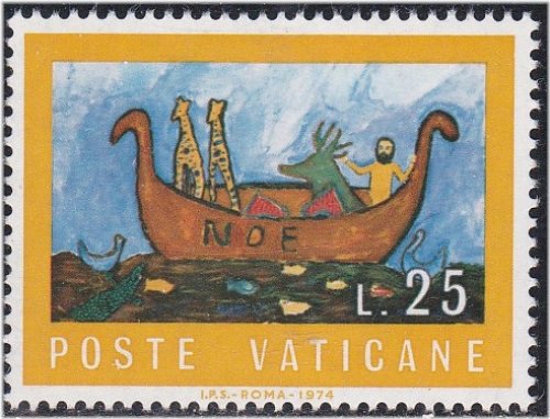 Vatican City Bible Scenes Stamp - 1974 Edition