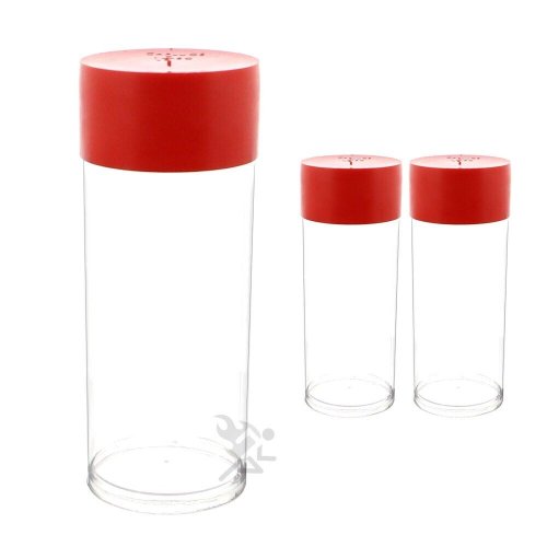 Airtight Coin Capsule Storage Tubes - Set of 3