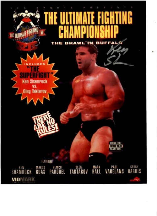 Ken Shamrock Autographed 8x10 Photo with Certificate of Authenticity