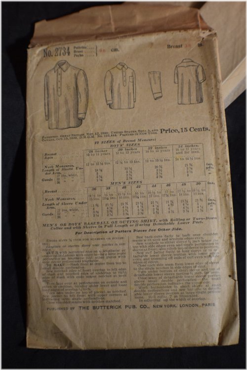 Vintage Baseball Shirt Sewing Pattern