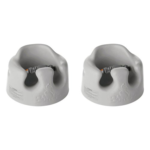 Gray Infant Floor Seat with Adjustable Harness (2 Pack)