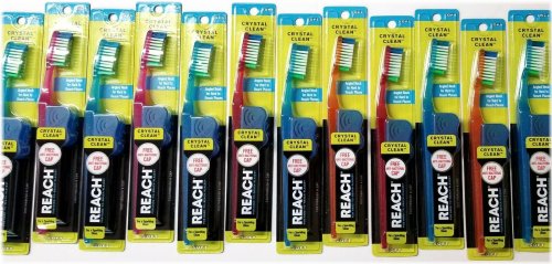 Crystal Clean Soft Bristle Toothbrushes by Reach