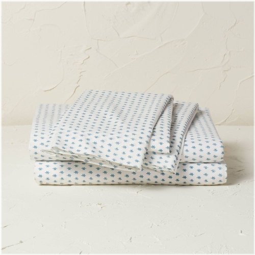 Teal Dash Cotton Percale Sheet Set by Opalhouse