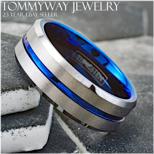 Serenity Silver Brushed Tungsten Band