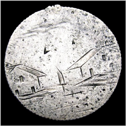 Silver Heart Dime - Double-Sided Reeded Edge Token