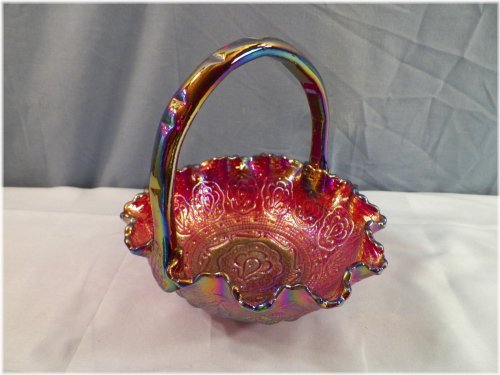 Persian Medallion Ruby Basket