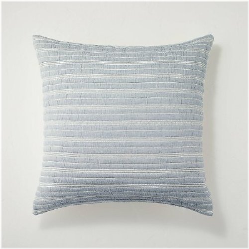 Blue Stripe Matelassé Pillow Sham