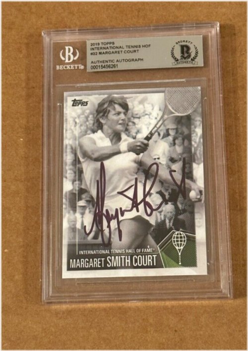 Margaret Court Autographed Tennis Card