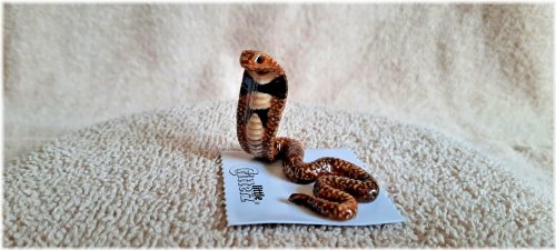 Spectacled Cobra Miniature Figurine