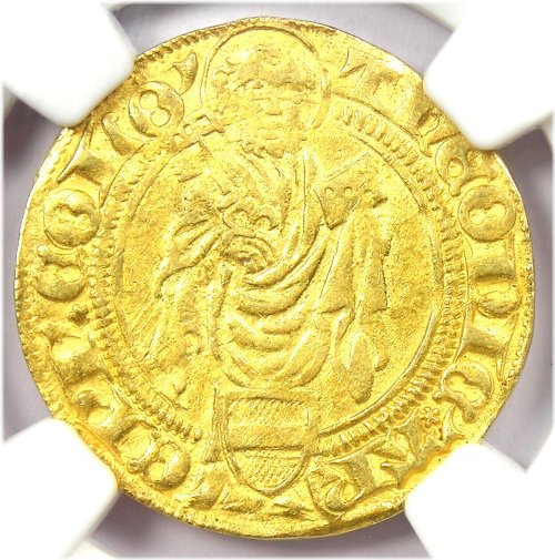 Goldgulden from Cologne, 1414-1463 - NGC AU55 Certified