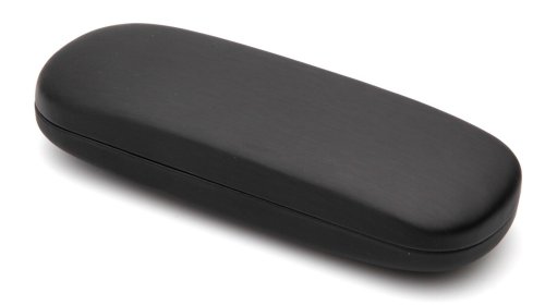 Black Shell Eyeglass Case with Cleaning Cloth