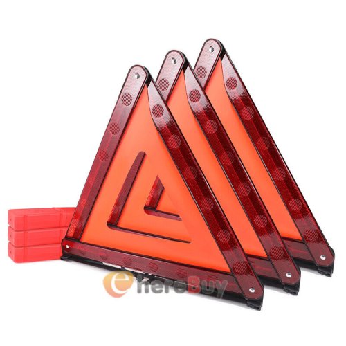 Roadside Safety Reflective Triangle Kit