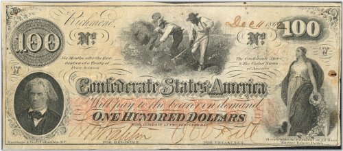 1862 CSA Richmond $100 Note