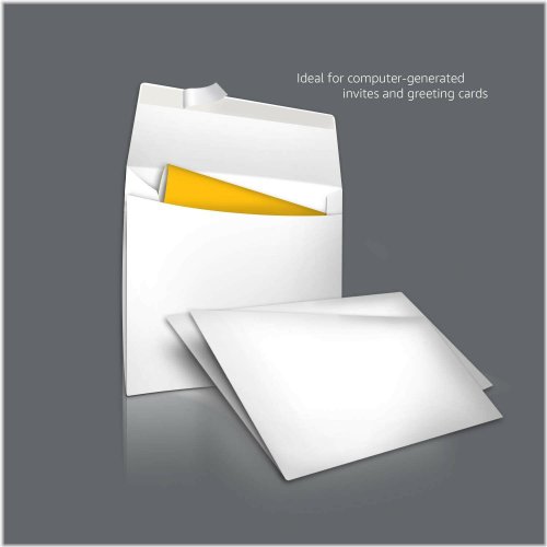 Bright White Self-Seal Greeting Card Envelopes