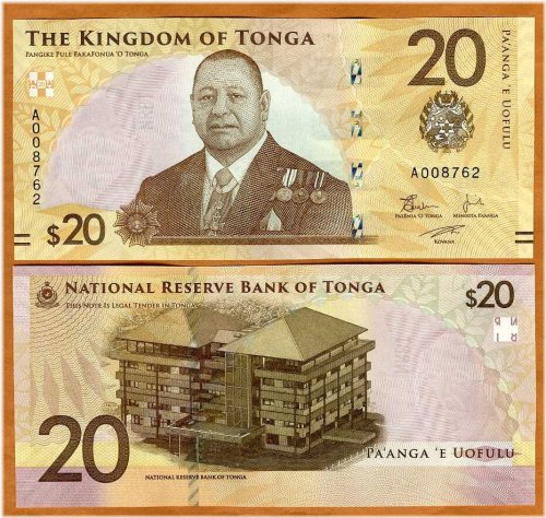 Tongan Currency Series - 20 Pa'anga, 2023