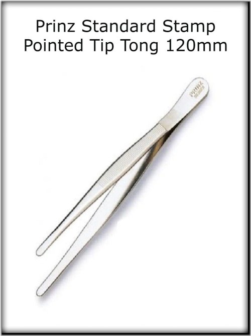 Prinz Nickel Tongs with Pointed Tip for Precise Stamp Handling