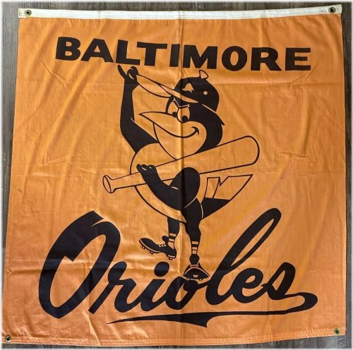 Orioles Retro Canvas Banner