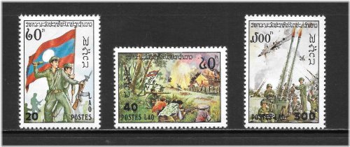 Laos Army Day 1978 Stamp Set