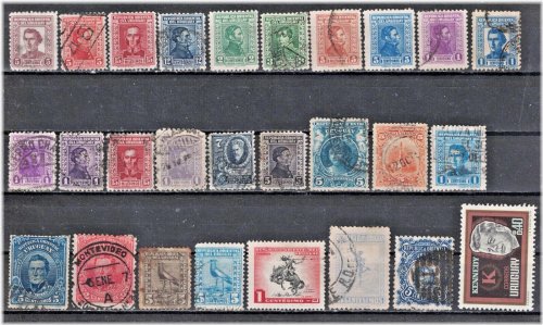 Uruguay Stamp Collection: Vintage Used Stamps
