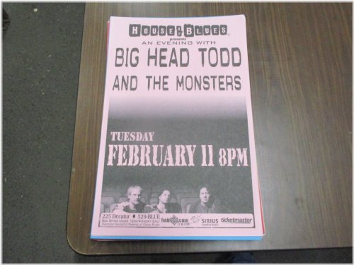 Big Head Todd and the Monsters Concert Poster