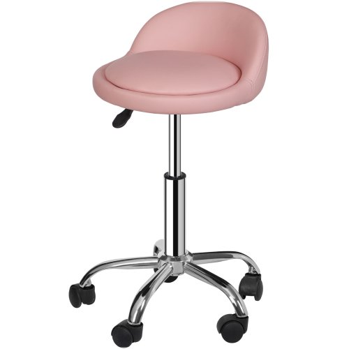 Pink Comfort Glide Stool