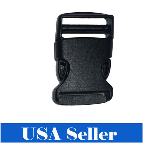 Black Strap Buckle Clasp - 1.5 Inch (3.8cm)