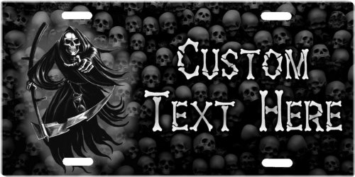 Eternal Remembrance Skull License Plate