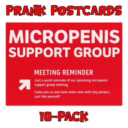 Micro Support Prank Postcard Set