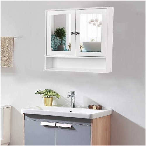 Reflective Storage Cabinet for Bathroom Essentials