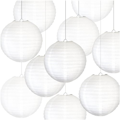 White Paper Lanterns Set