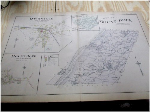 Mount Hope Otisville NY Map (1903)