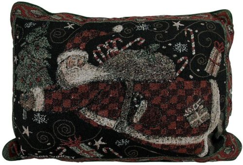 Old World Santa Tapestry Pillow