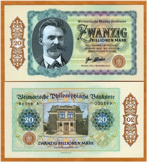 Nietzsche's 20 Billion Mark Polymer Note