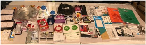 Variety Bundle of 50 Household and Consumer Electronics Items