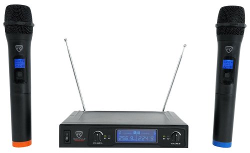 EchoMax Dual Handheld Wireless Microphone System with High Sensitivity