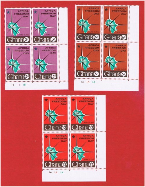 Ghana Freedom Day Plate Blocks Collection