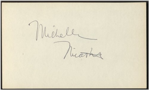 Vintage Michelle Nicastro Signed Memorabilia