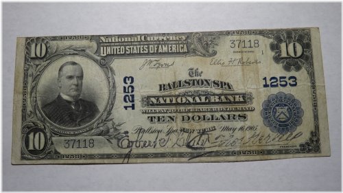 Ballston Spa National Currency Bank Note