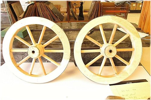 Rustic Wheel Coffee Table