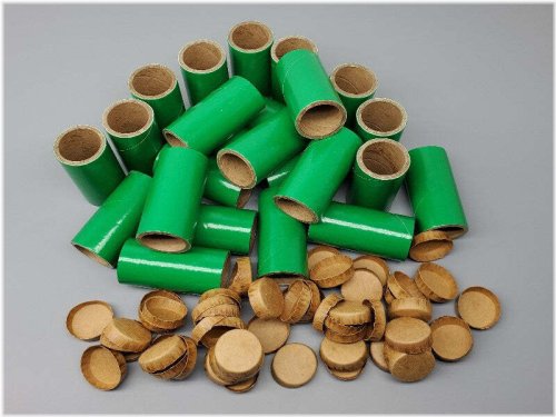 Green Fireworks Tube and Plug Set