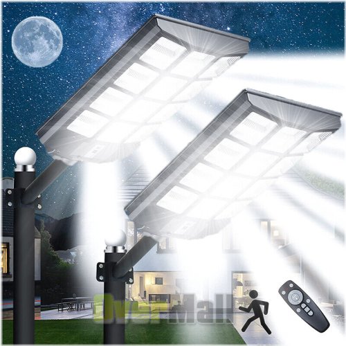 Sunlit Pathway: Commercial Solar Street Light with Dusk to Dawn Sensor and Pole