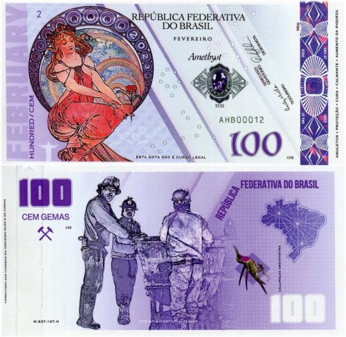 Gems of Brazil Banknote