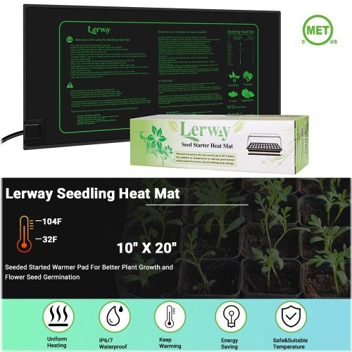 GreenGrow Heat Mat for Healthy Seedlings and Clones