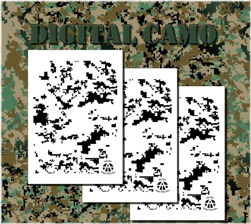 Digital Camo Stencil Set