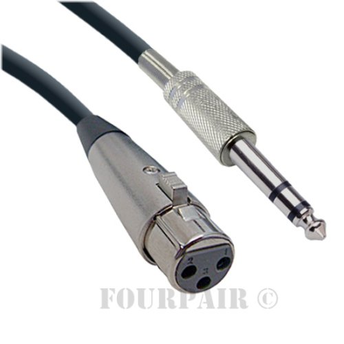 ProLink 10ft Shielded XLR to 1/4" Stereo Cable